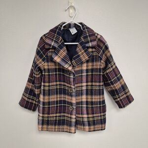 Plaid Flannel Kids Jacket Sz 4
